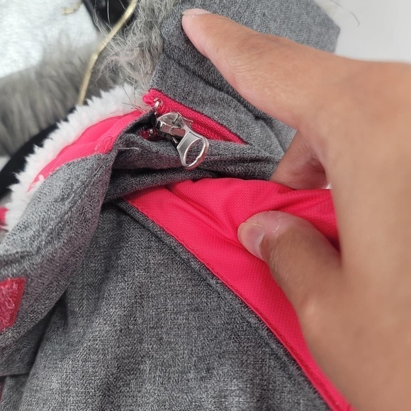 ZEROXPOSUR Girls' Winter Jacket Size Small 7/8 Hooded Faux Fur Trim - Picture 8 of 14